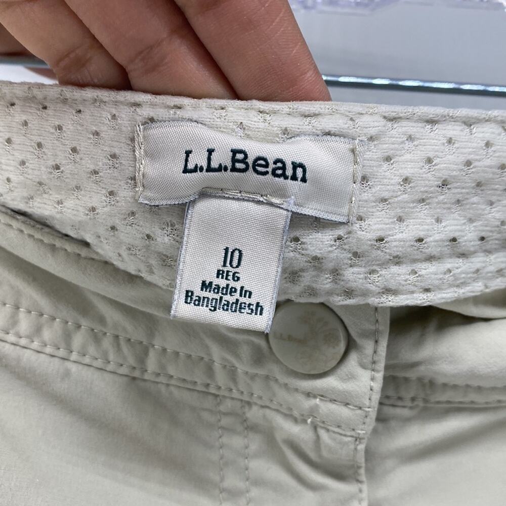 LL BEAN Water-Repellent Comfort Trail Shorts pockets gorpcore outdoor size 10 - Picture 2 of 6